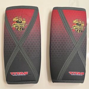 Titan Sublimated Yellow Jacket Knee Sleeves Size XS